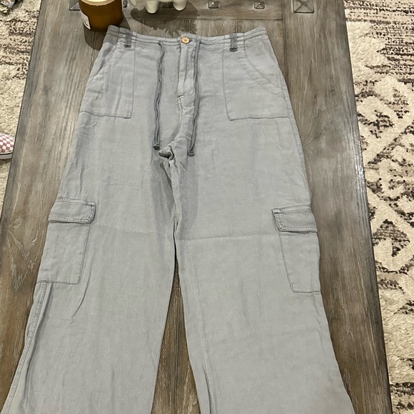 Sincerely Jules Wide Leg Cargo Pants NWOT - Picture 2 of 9